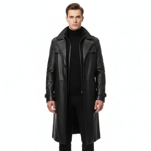 Leather Long Coat