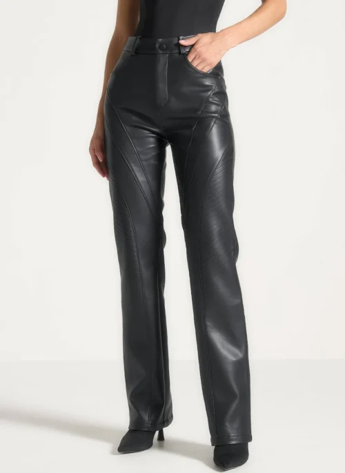 Women's Manière de Voir Leather Biker Pants